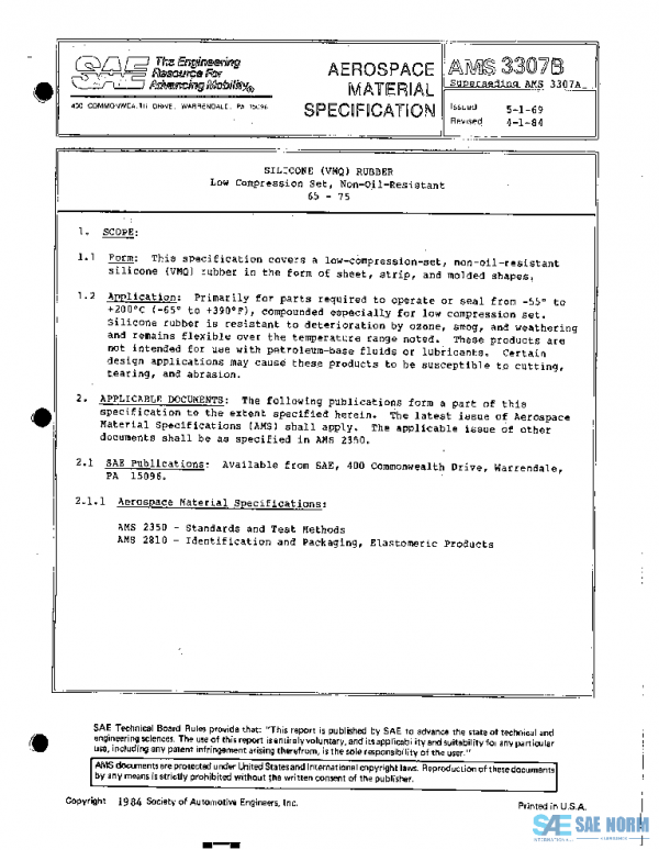 SAE AMS3307B PDF SAE AMS3307B PDF
