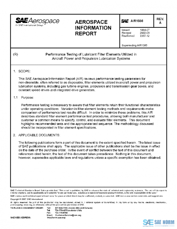 SAE AIR1666A PDF
