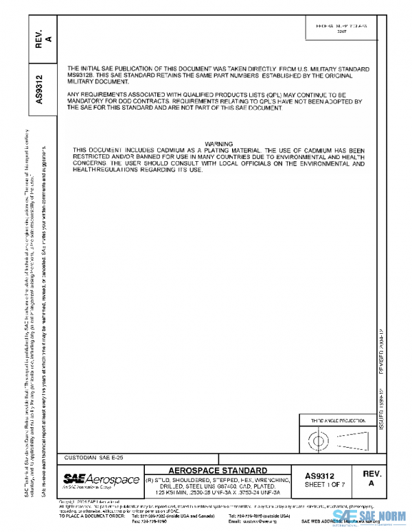 SAE AS9312A PDF SAE AS9312A PDF