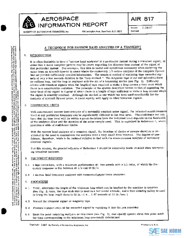 SAE AIR817 PDF SAE AIR817 PDF