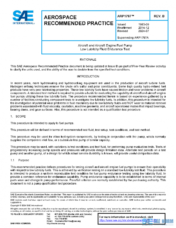 SAE ARP1797B PDF SAE ARP1797B PDF