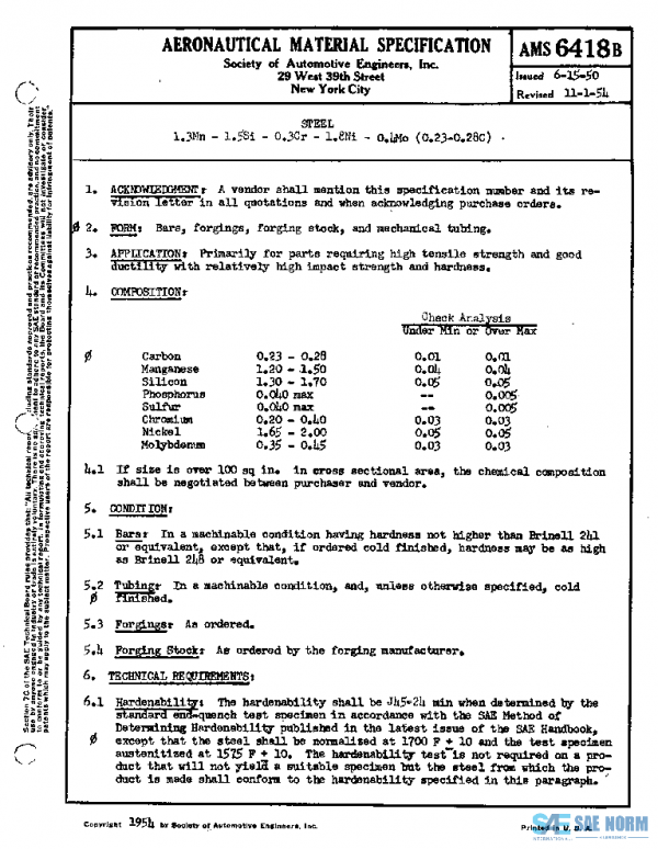 SAE AMS6418B PDF SAE AMS6418B PDF