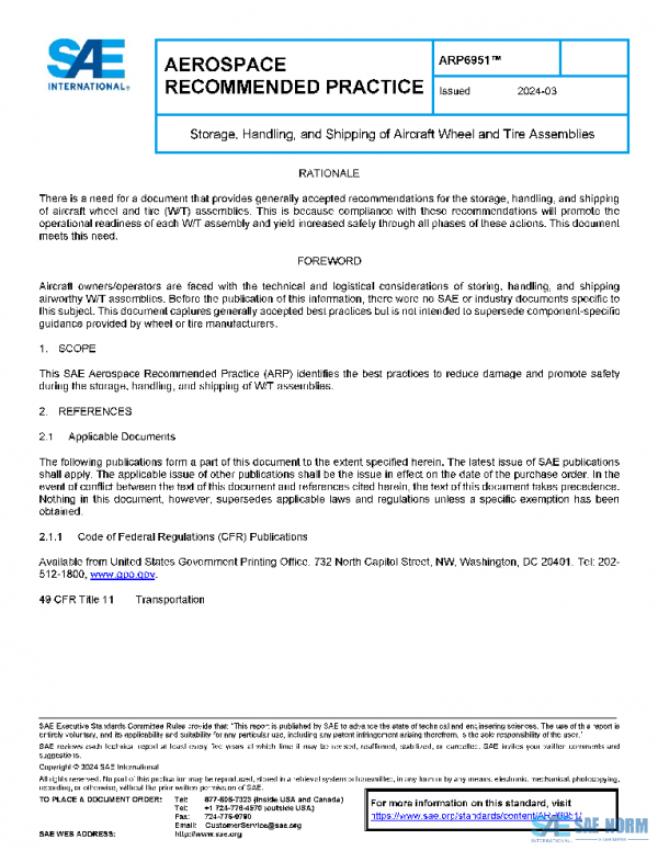 SAE ARP6951 PDF