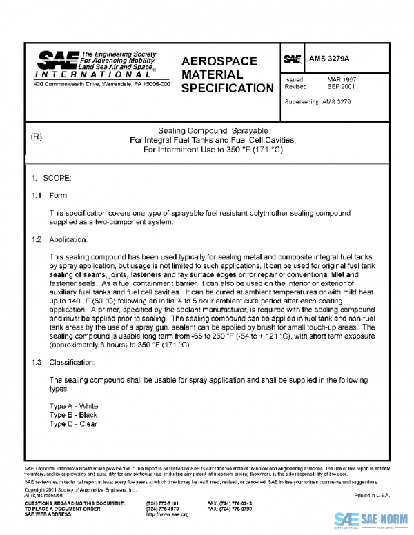 SAE AMS3279A PDF