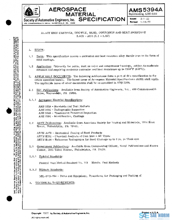 SAE AMS5394A PDF SAE AMS5394A PDF