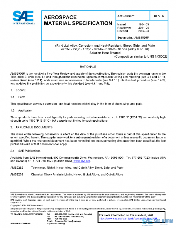 SAE AMS5536R PDF
