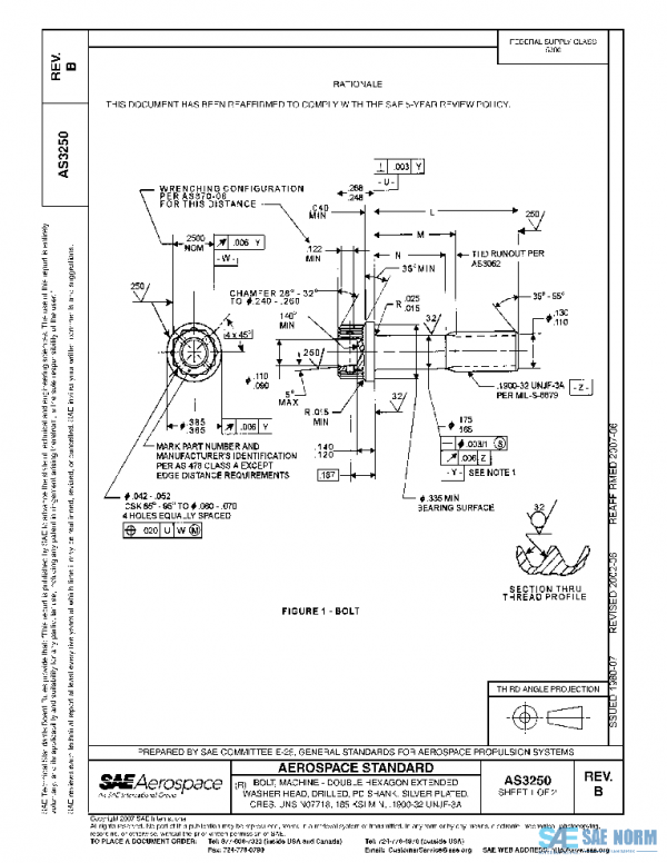 SAE AS3250B PDF SAE AS3250B PDF