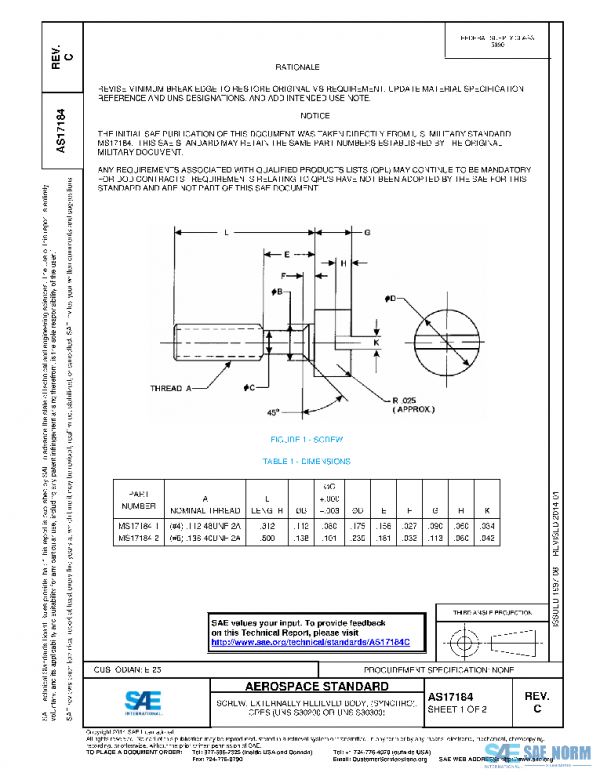 SAE AS17184C PDF SAE AS17184C PDF