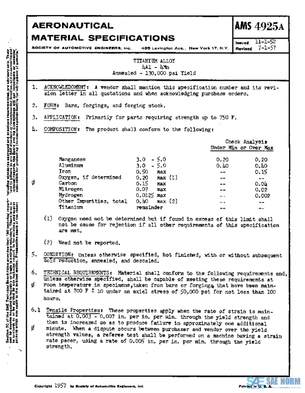 SAE AMS4925A PDF