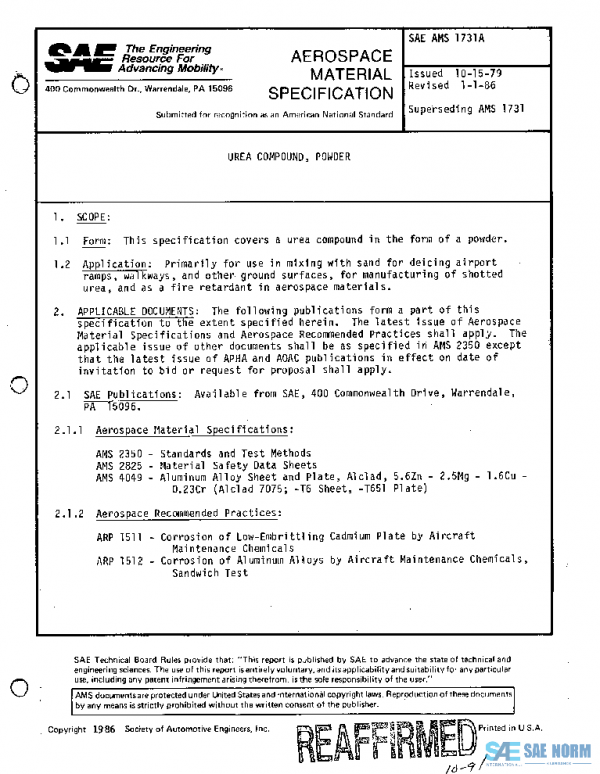 SAE AMS1731A PDF