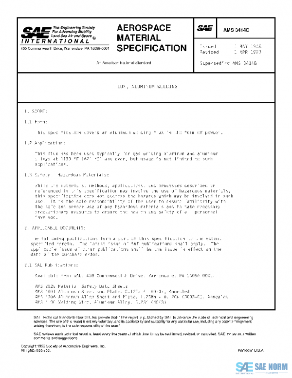 SAE AMS3414C PDF