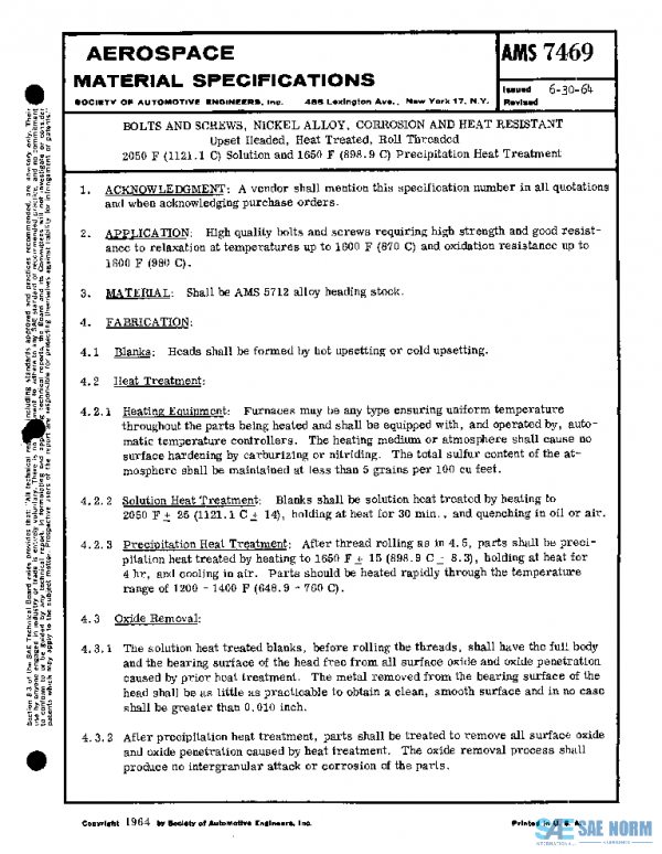 SAE AMS7469 PDF