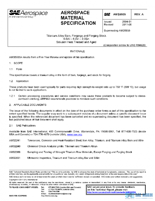 SAE AMS6935A PDF SAE AMS6935A PDF