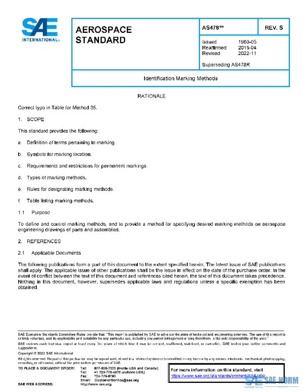 SAE AS478S PDF SAE AS478S PDF