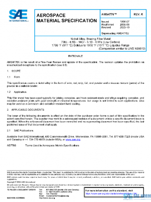 SAE AMS4776K PDF SAE AMS4776K PDF