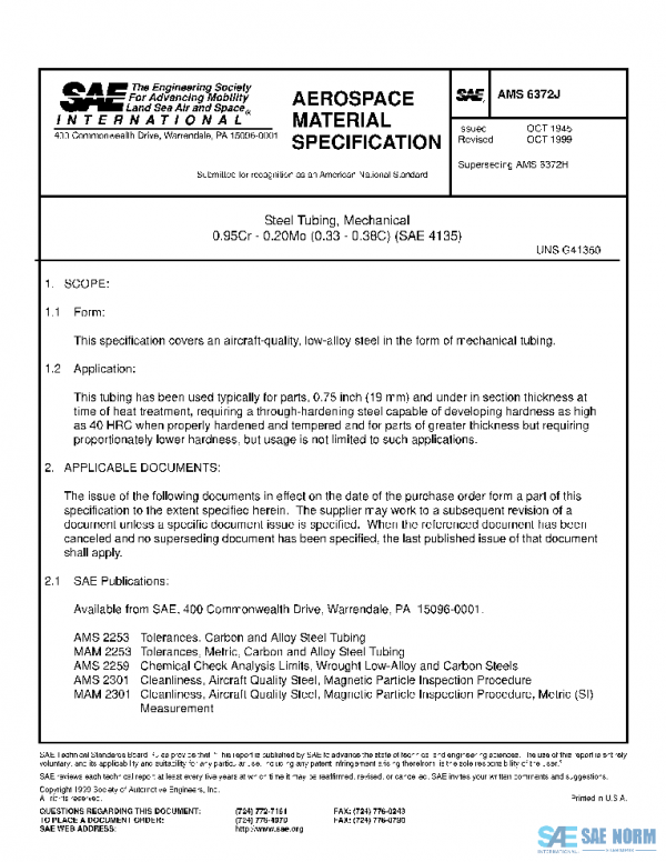 SAE AMS6372J PDF SAE AMS6372J PDF