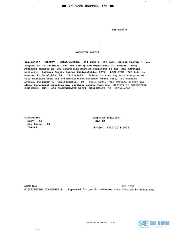SAE AS9375 PDF