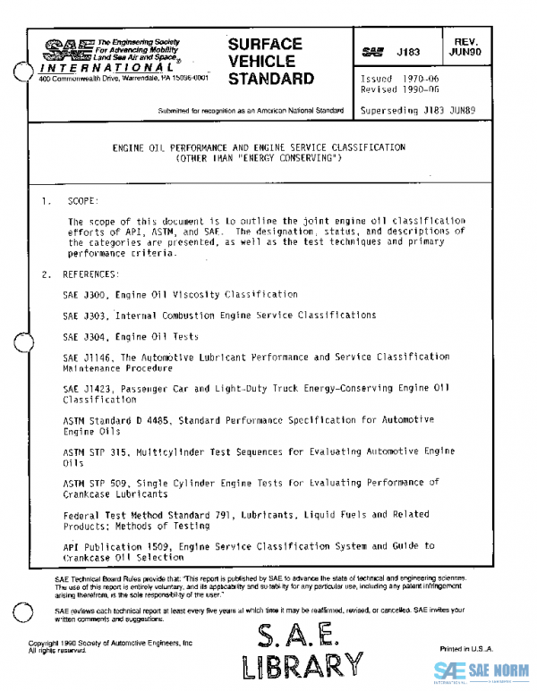 SAE J183_199006 PDF SAE J183_199006 PDF