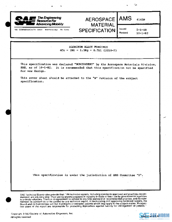 SAE AMS4142B PDF