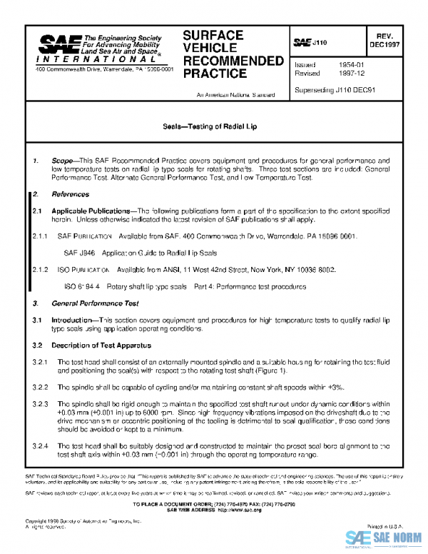 SAE J110_199712 PDF