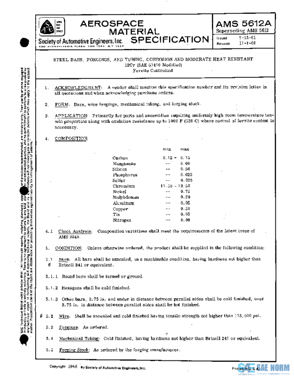 SAE AMS5612A PDF