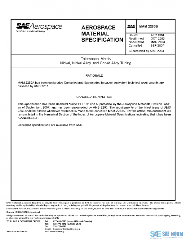 SAE MAM2263B PDF