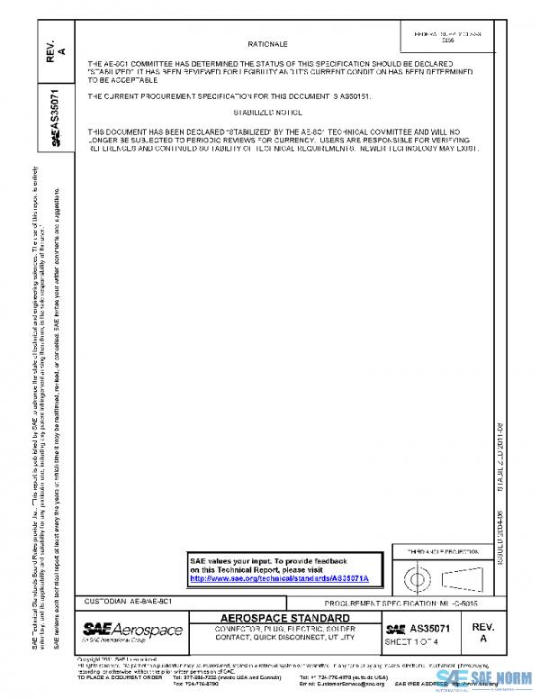 SAE AS35071A PDF SAE AS35071A PDF