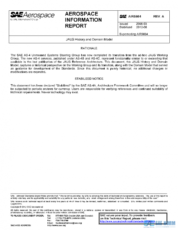 SAE AIR5664A PDF SAE AIR5664A PDF