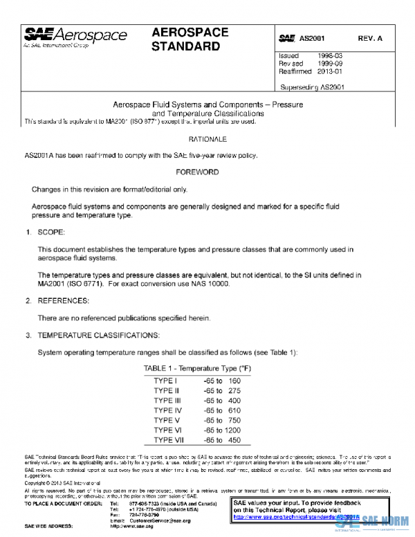 SAE AS2001A PDF SAE AS2001A PDF