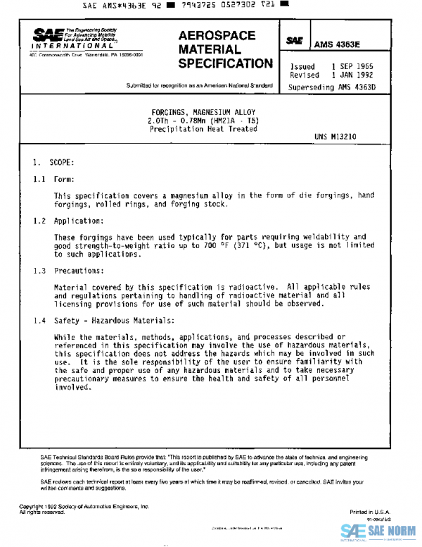 SAE AMS4363E PDF