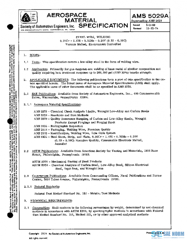 SAE AMS5029A PDF SAE AMS5029A PDF