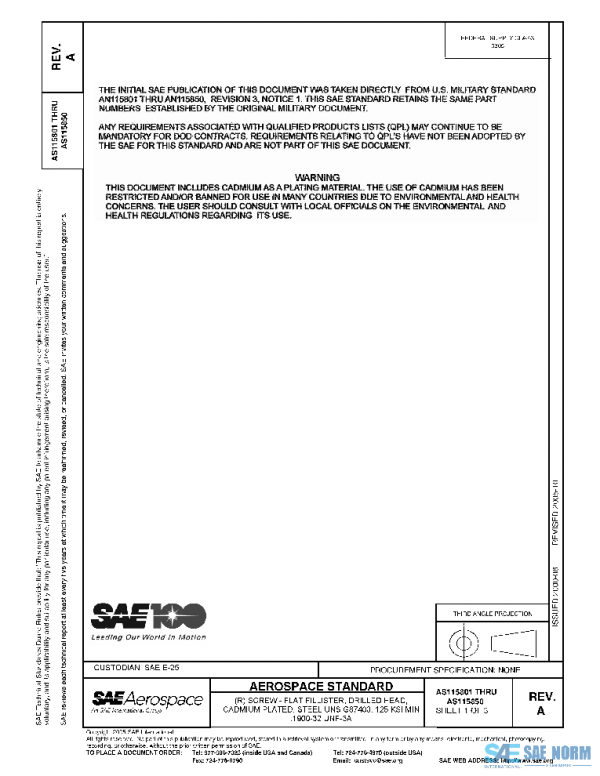 SAE AS115801A PDF