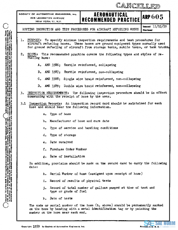 SAE ARP605 PDF