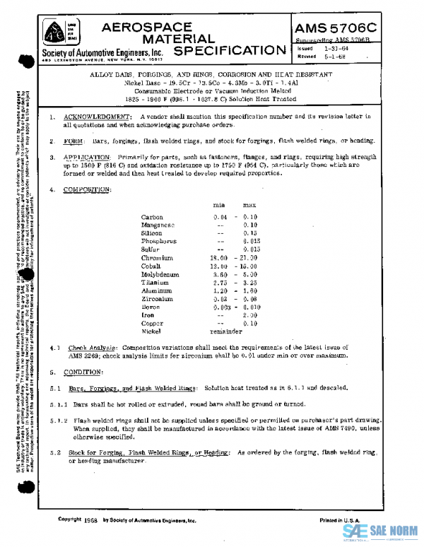SAE AMS5706C PDF