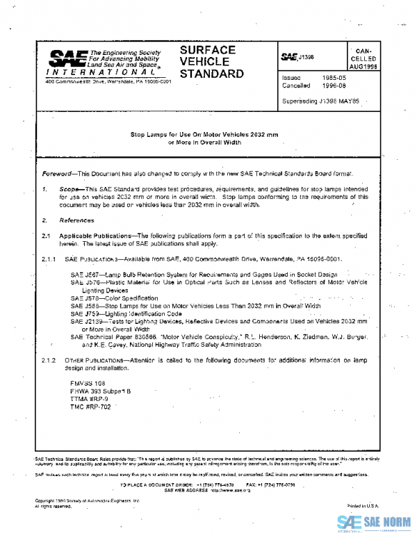 SAE J1398_199608 PDF