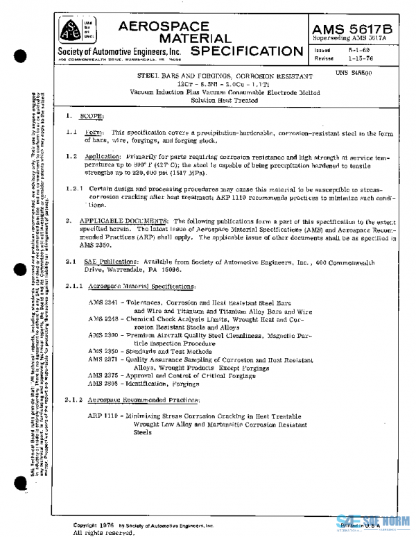 SAE AMS5617B PDF