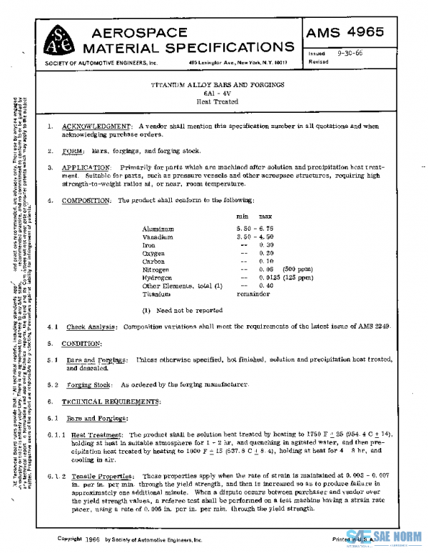 SAE AMS4965 PDF SAE AMS4965 PDF