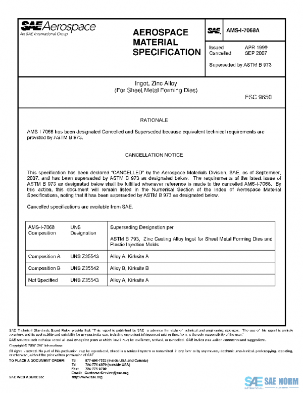 SAE AMSI7068A PDF SAE AMSI7068A PDF