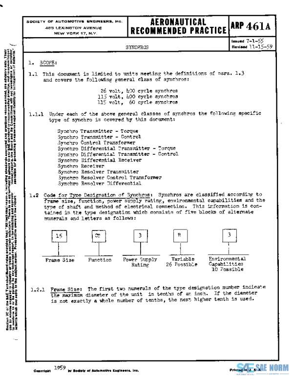 SAE ARP461A PDF