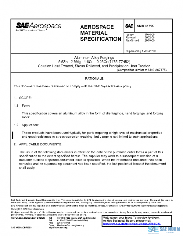 SAE AMS4179C PDF