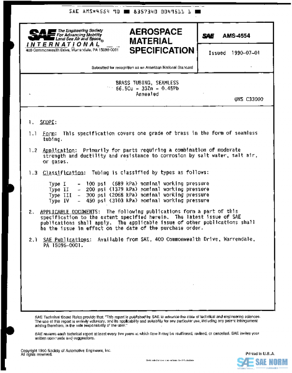 SAE AMS4554 PDF