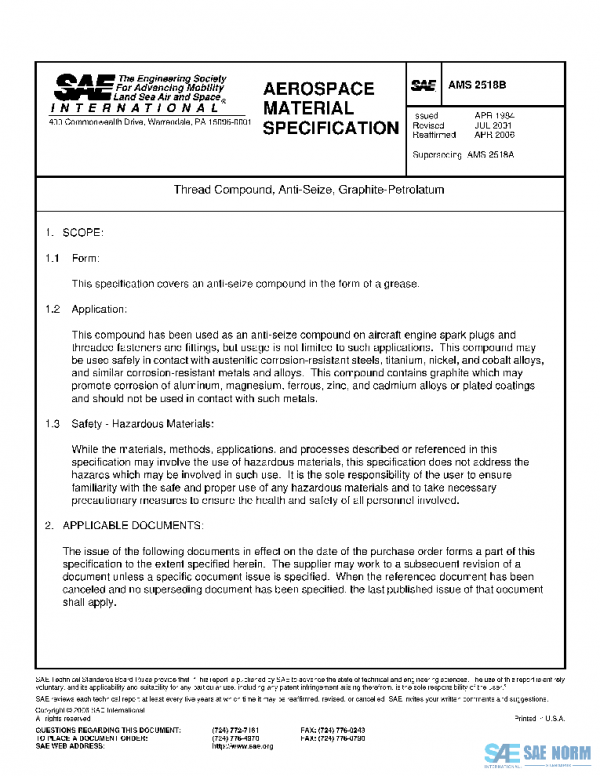 SAE AMS2518B PDF