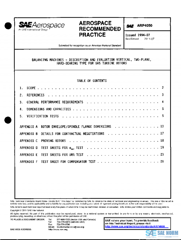SAE ARP4050 PDF