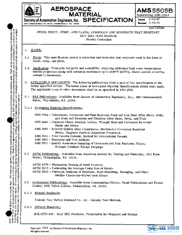 SAE AMS5505B PDF