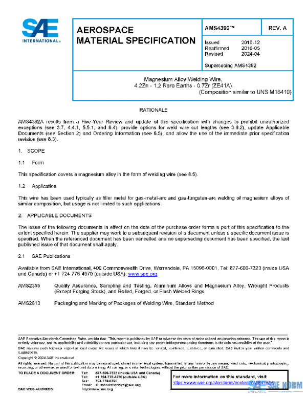 SAE AMS4392A PDF