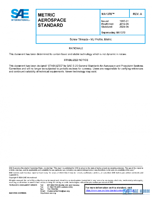 SAE MA1370A PDF