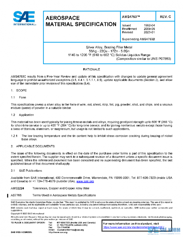 SAE AMS4763C PDF