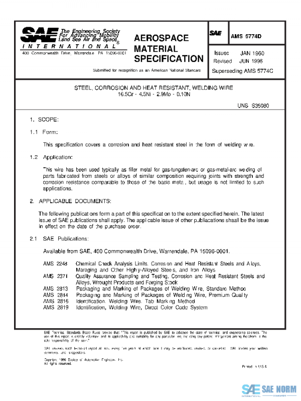 SAE AMS5774D PDF