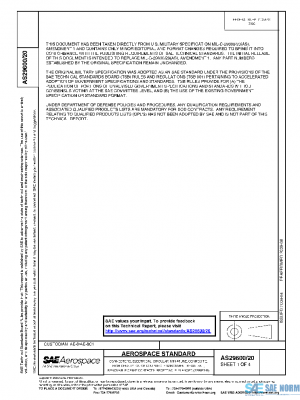 SAE AS29600/20 PDF