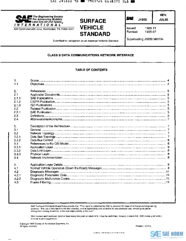 SAE J1850_199507 PDF